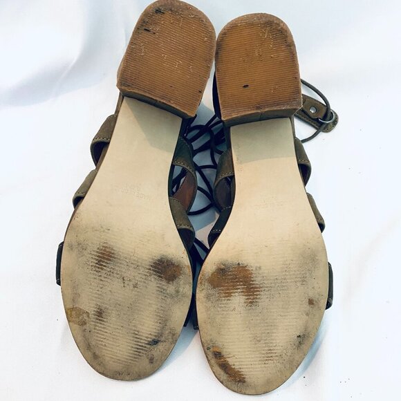 Steve Madden Olive Green Gladiator Sandals - Picture 7 of 7